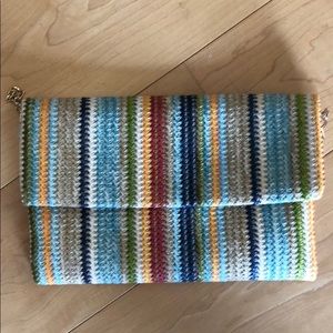 Urban Expressions Striped Envelope Clutch